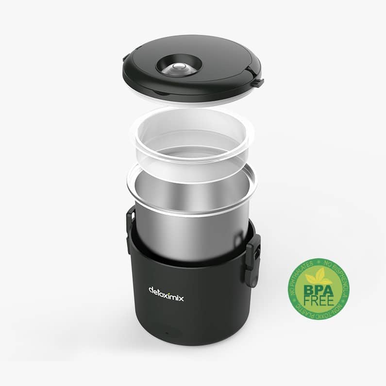 Fiambrera de comida Detoximix descompuesta